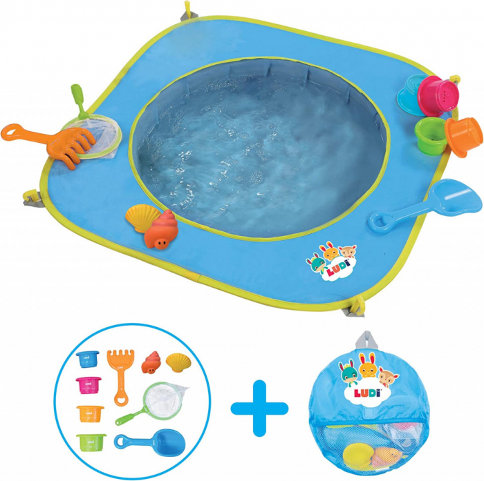 Mini- piscina de plaja cu jucarii "123 SOARE" LUDI [3]