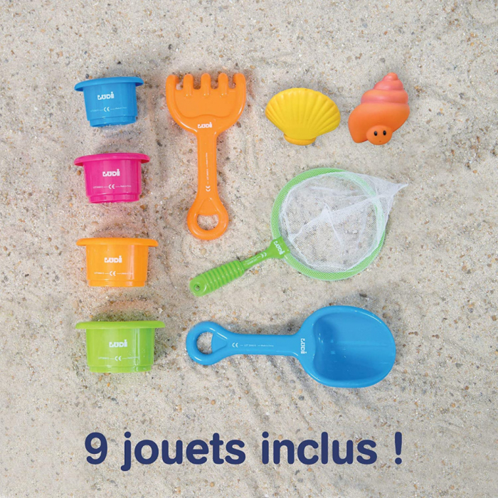 Mini- piscina de plaja cu jucarii "123 SOARE" LUDI [8]