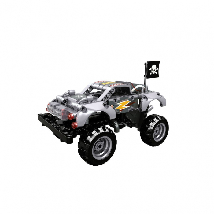 Monster truck argintiu tip lego tehnic de constructie (232 piese) [2]