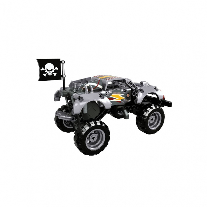 Monster truck argintiu tip lego tehnic de constructie (232 piese) [4]