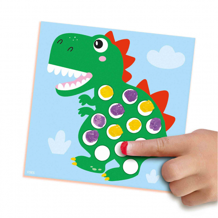 My first - Set acuarele pentru degete si tablouri cu dinozauri [3]