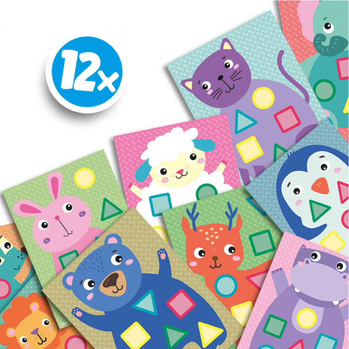 My first - Set creativ cu autocolante mozaic, animale [4]