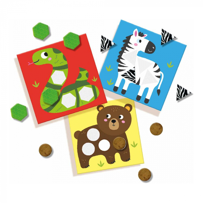 Set creativ copii cu animale si forme senzoriale [2]