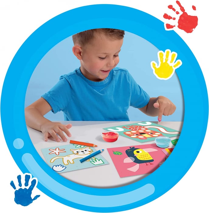My first - Set pictura cu degete, colorare si lipirea formelor 3 in 1 [6]