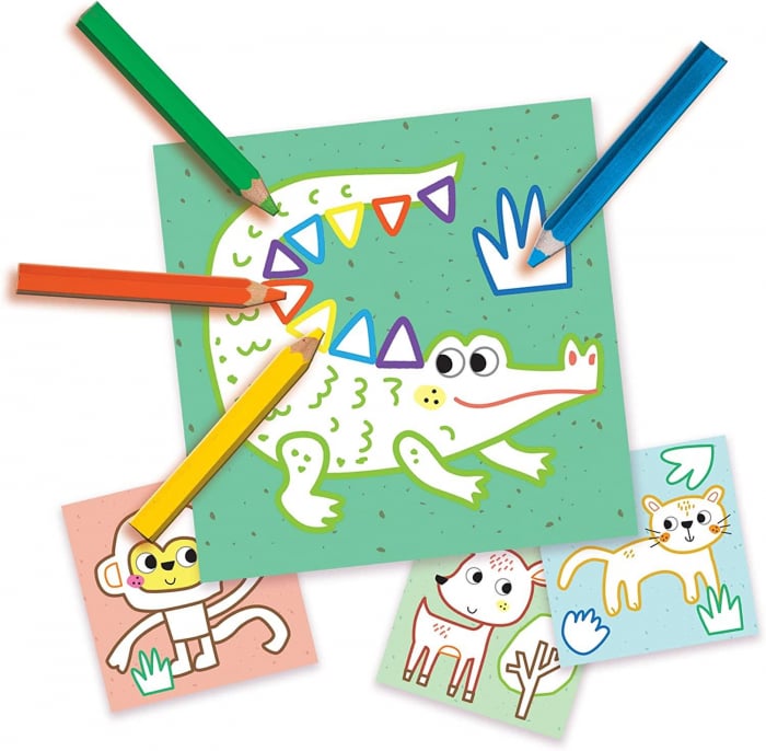 My first - Set pictura cu degete, colorare si lipirea formelor 3 in 1 [3]