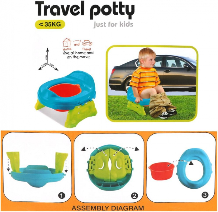 Olita Portabila 2 in 1 pentru calatorii Travel Potty [1]