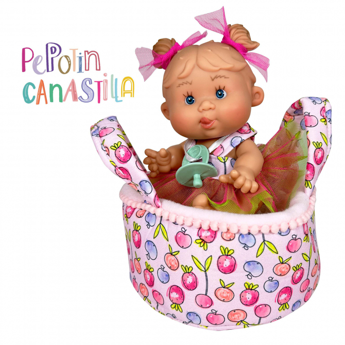 Papusa Nines D'Onil, Colectia Pepotin Canastilla, cu miros de vanilie, 21 cm [2]