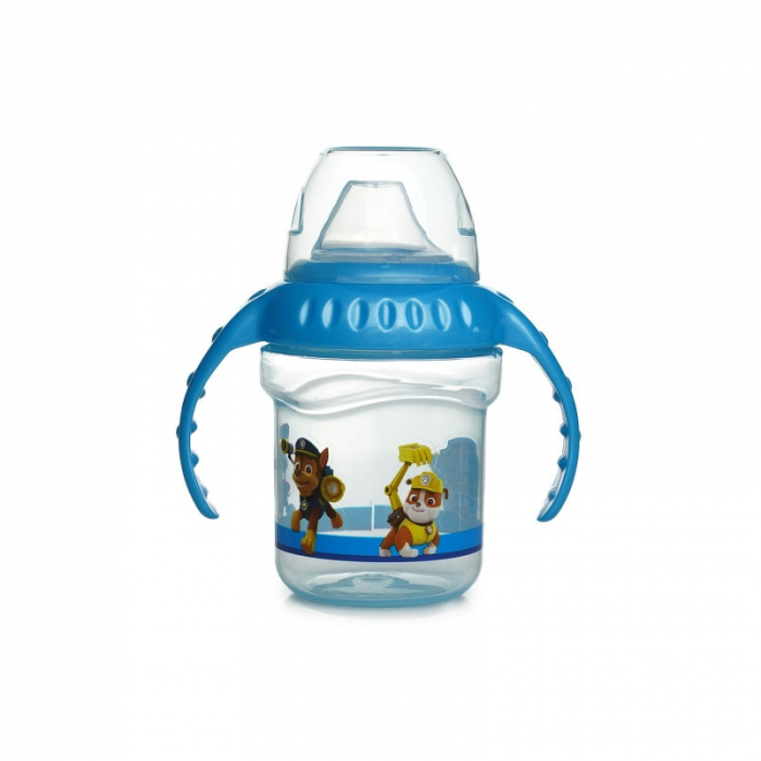 PAW PATROL CANA CU CAPAC SI MANERE 250 ML - CIOC DIN SILICON [1]