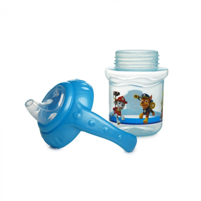 PAW PATROL CANA CU CAPAC SI MANERE 250 ML - CIOC DIN SILICON [4]