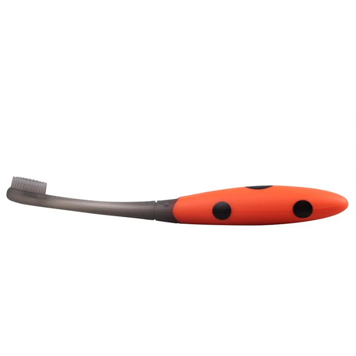 Periuta de dinti din silicon pentru antrenament, 6 luni+, Mombella, Buburuza [5]