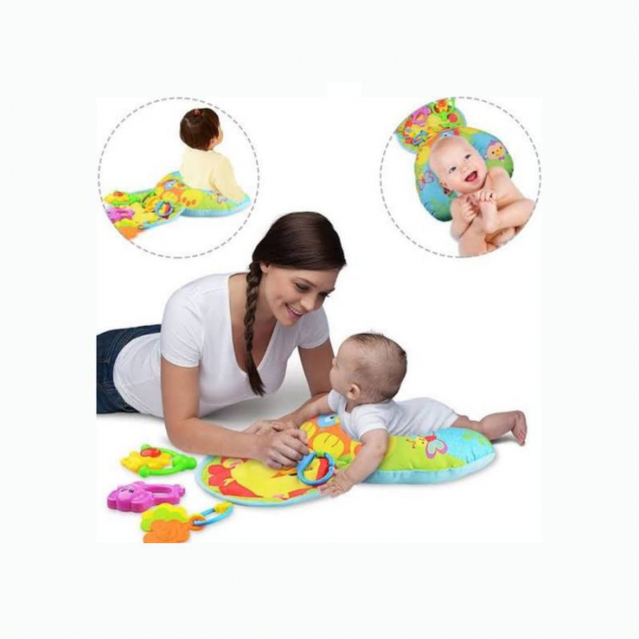 Perna cu jucarii, pentru burtica, bebelusi - culoare galben/albastru [2]