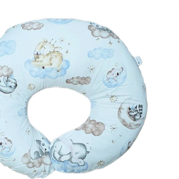 Perna pentru alaptare, 100% Bumbac, 60X60 cm, Appekids - Clouds [2]