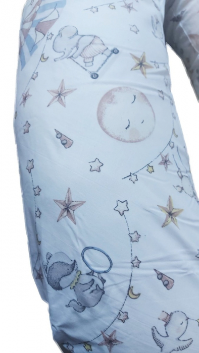 Perna pentru gravida, Fibre din silicon, 180 cm, Appekids - Circus [3]