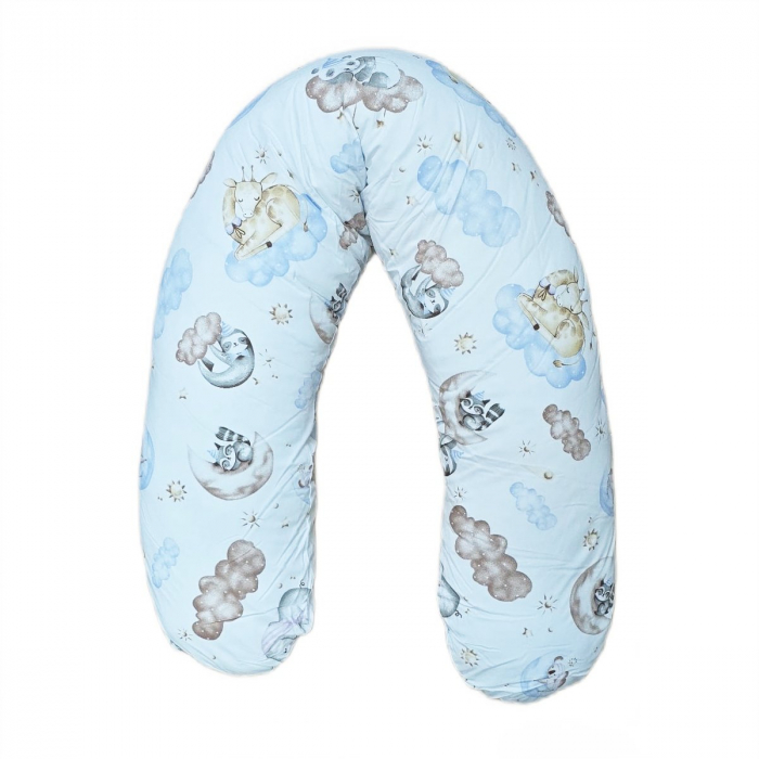 Perna pentru gravida, Fibre din silicon, 180 cm, Appekids - Clouds [1]