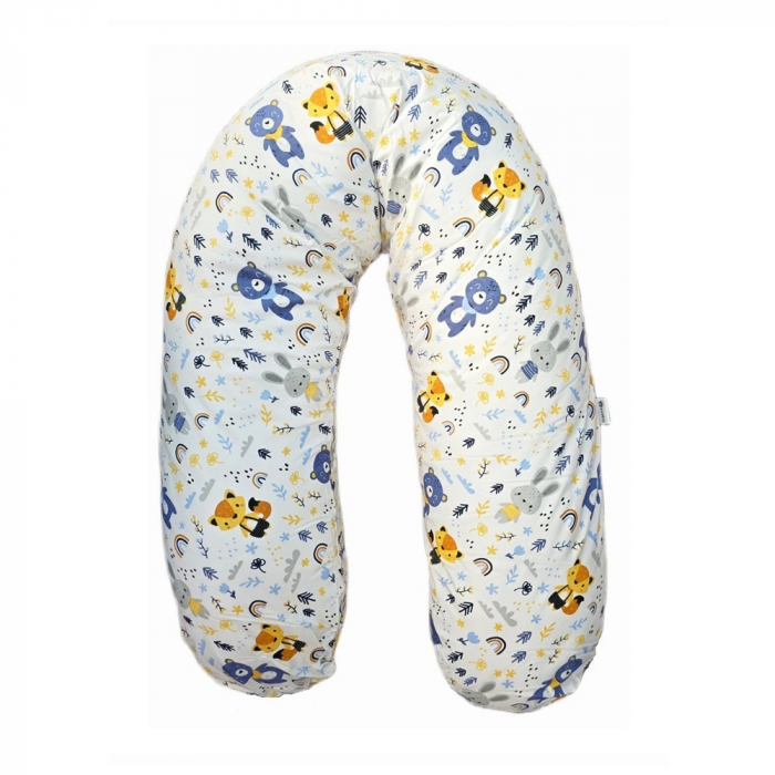 Perna pentru gravida, Fibre din silicon, 180 cm, Appekids - Forest [1]