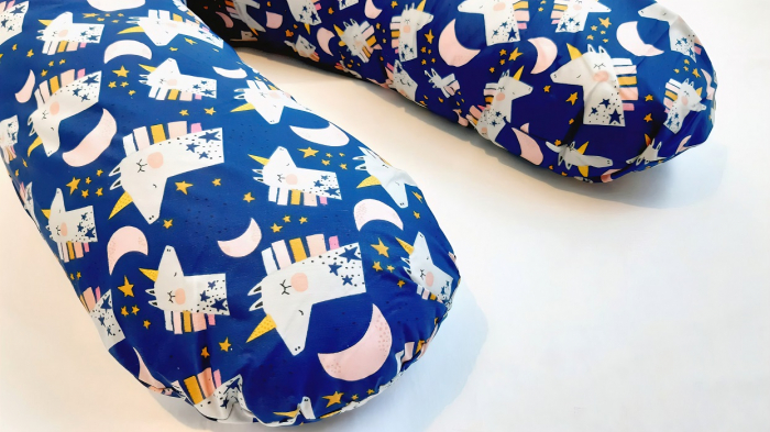Perna pentru gravida, Fibre din silicon, 180 cm, Appekids - Navy [5]