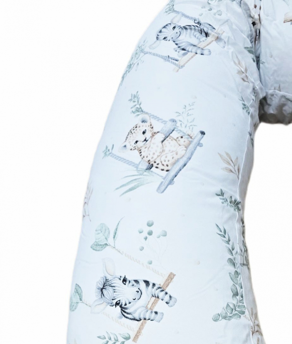 Perna pentru gravida, Fibre din silicon, 180 cm, Appekids - Safari [4]