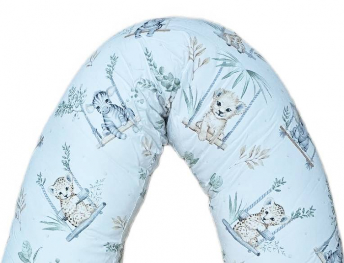 Perna pentru gravida, Fibre din silicon, 180 cm, Appekids - Safari [2]
