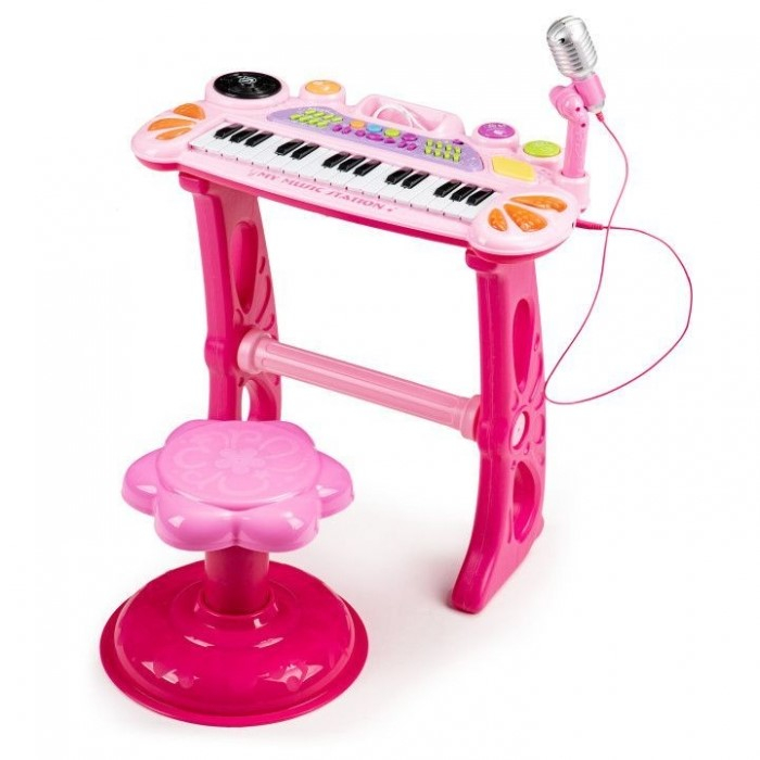 Pian cu microfon Ecotoys HC490441 - Roz [1]