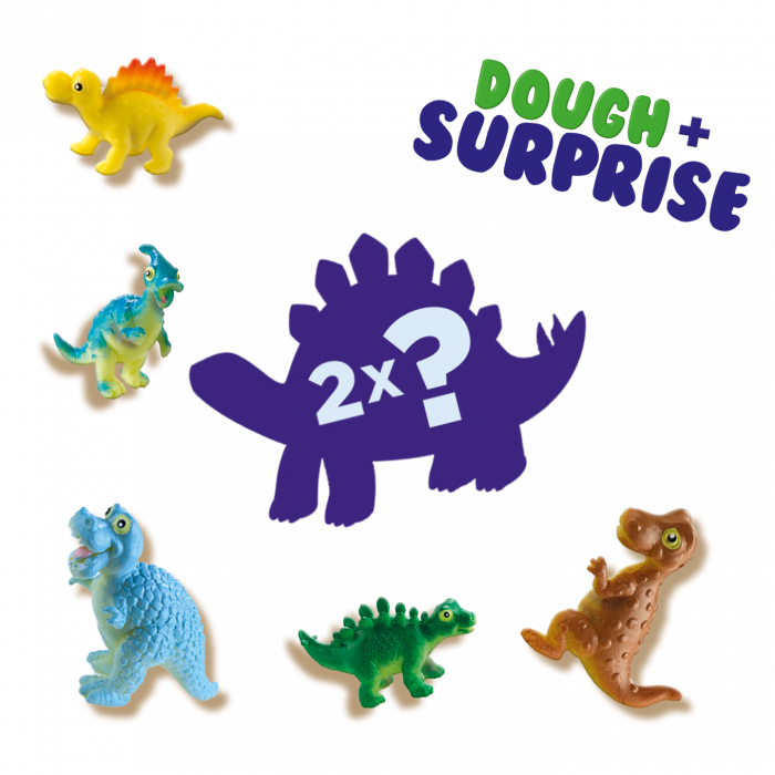 Plastilina colorata pentru copii cu dinozauri surpriza [2]
