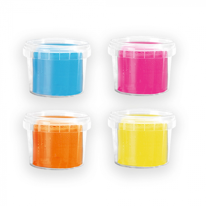 Plastilina colorata vegana pentru copii SES Happy 4 x 90 gr [2]