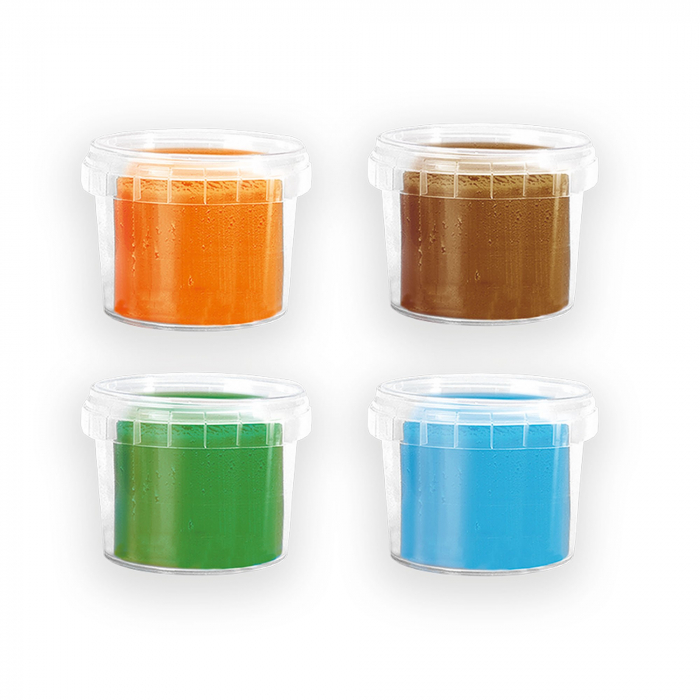 Plastilina colorata vegana pentru copii SES Nature 4 x 90 gr [2]
