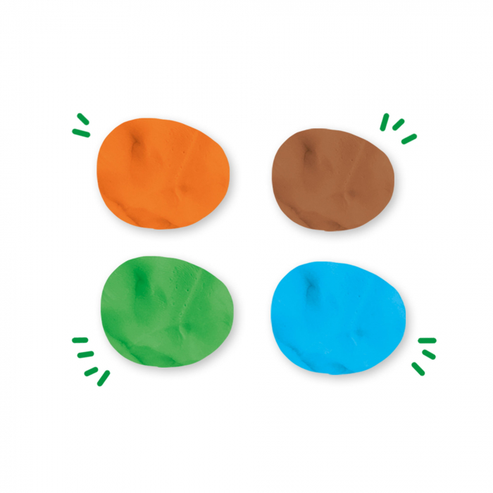 Plastilina colorata vegana pentru copii SES Nature 4 x 90 gr [3]