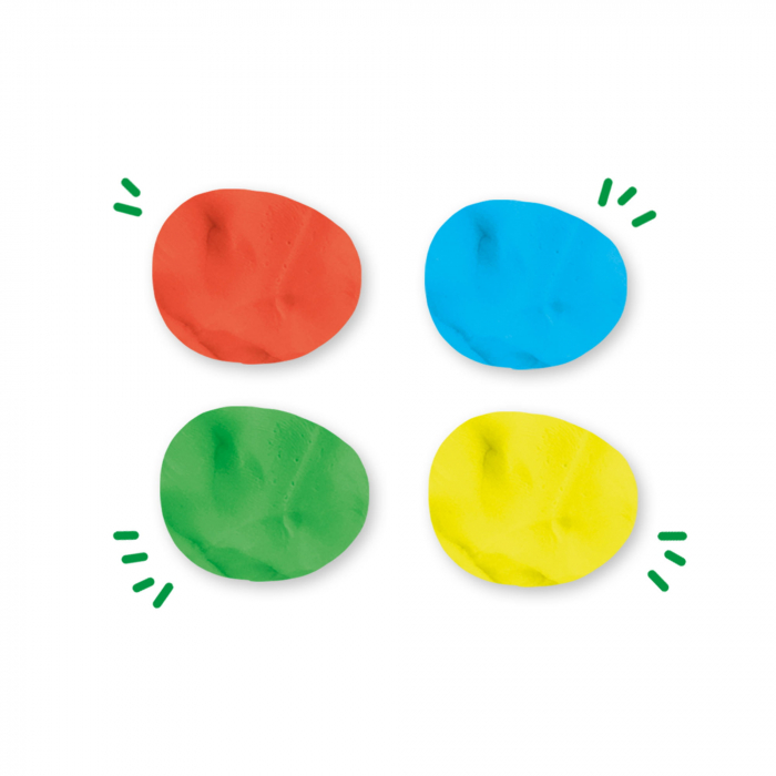 Plastilina colorata vegana pentru copii SES Pure 4 x 90 gr [3]