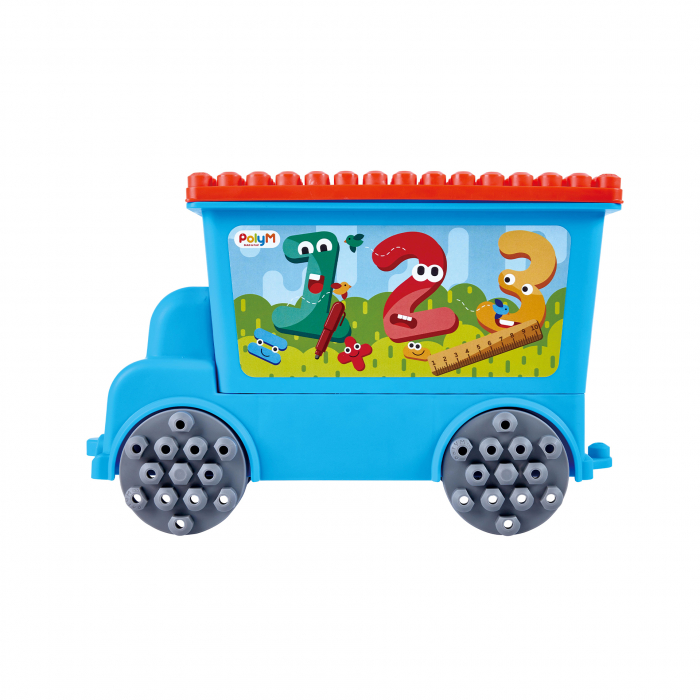 PolyM - Camion cu remorca creativ pentru copii (114 piese) [4]