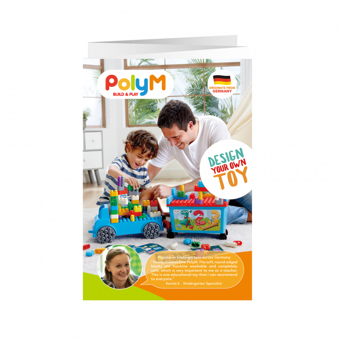 PolyM - Camion cu remorca creativ pentru copii (114 piese) [5]