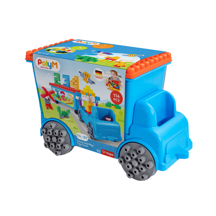 PolyM - Camion cu remorca creativ pentru copii (114 piese) [1]
