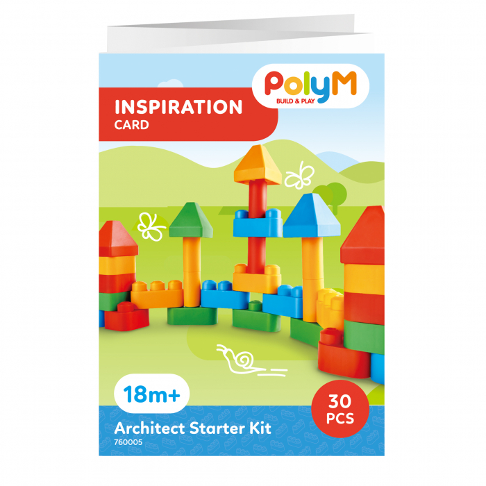 PolyM - Kit de constructie arhitectura pentru copii (30 piese) [6]