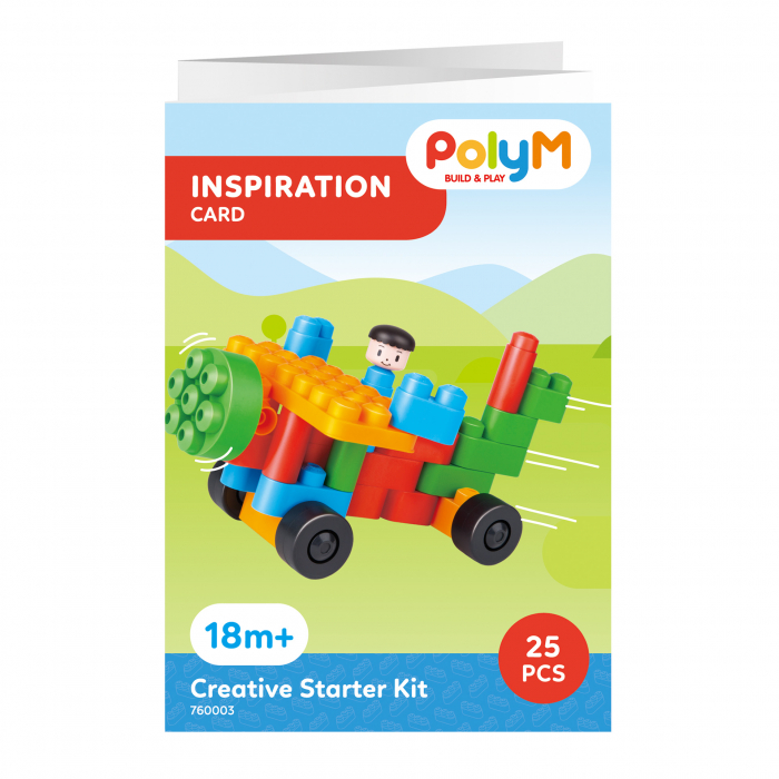 PolyM - Kit de constructie creativ de jucarie (25 piese) [6]
