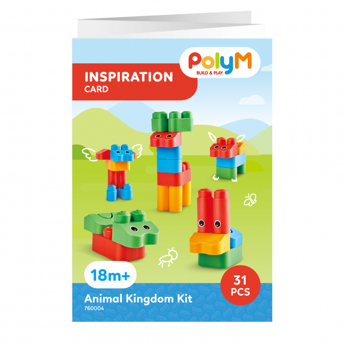 PolyM - Set constructie gradina zoologica pentru copii (31 piese) [6]