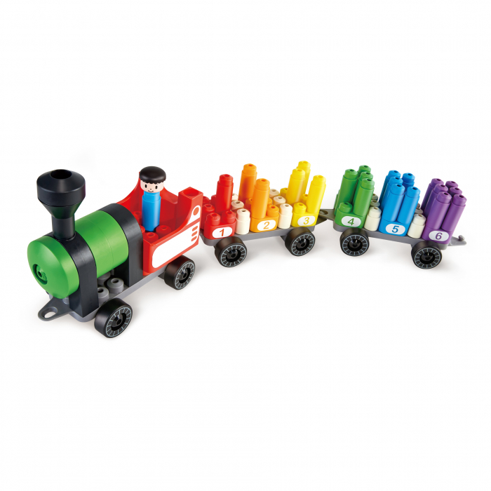 PolyM - Tren colorat de jucarie (63 piese) [3]