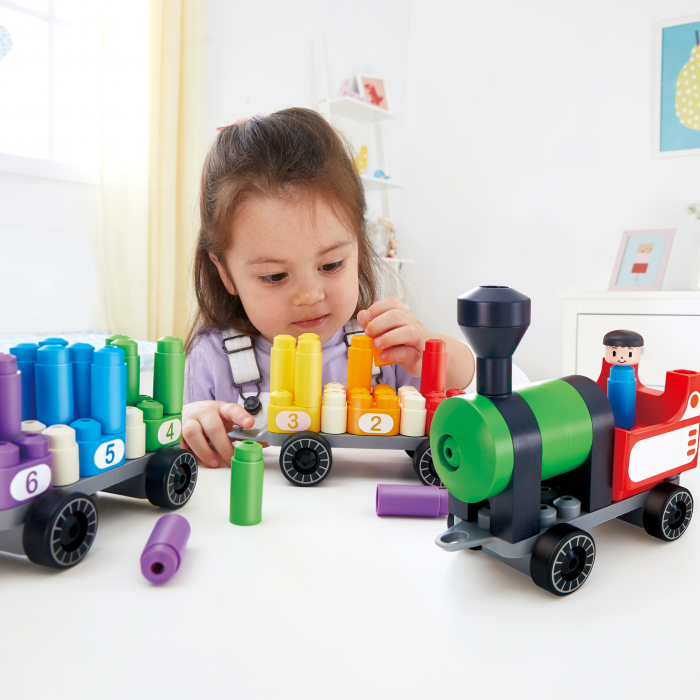 PolyM - Tren colorat de jucarie (63 piese) [4]