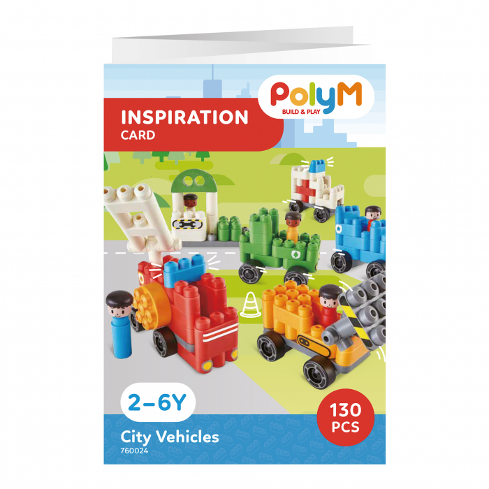 PolyM - Vehicule de jucarie pentru copii (130 piese) [7]
