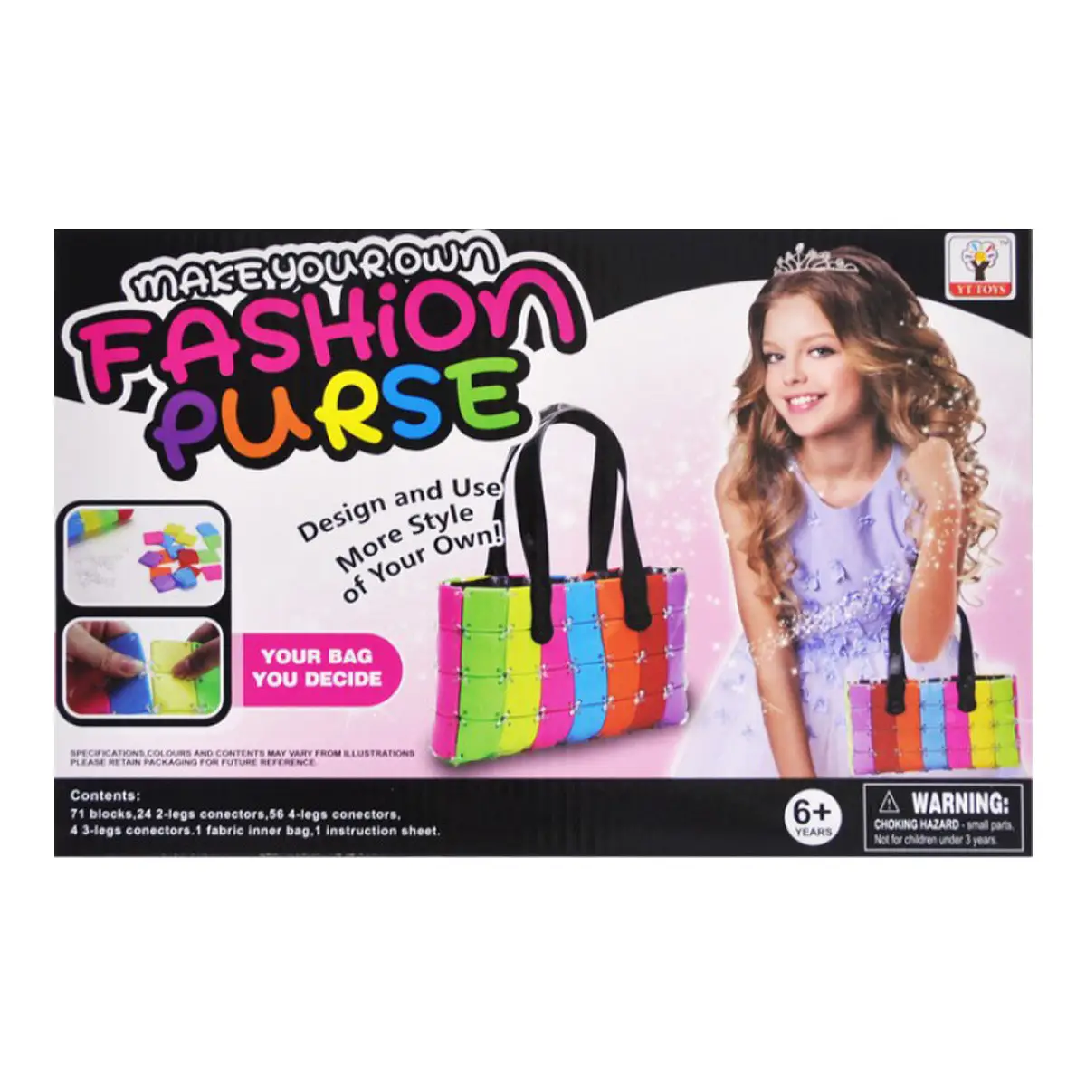 Poseta DIY pentru Fetite, 71 de Piese Multicolore [1]