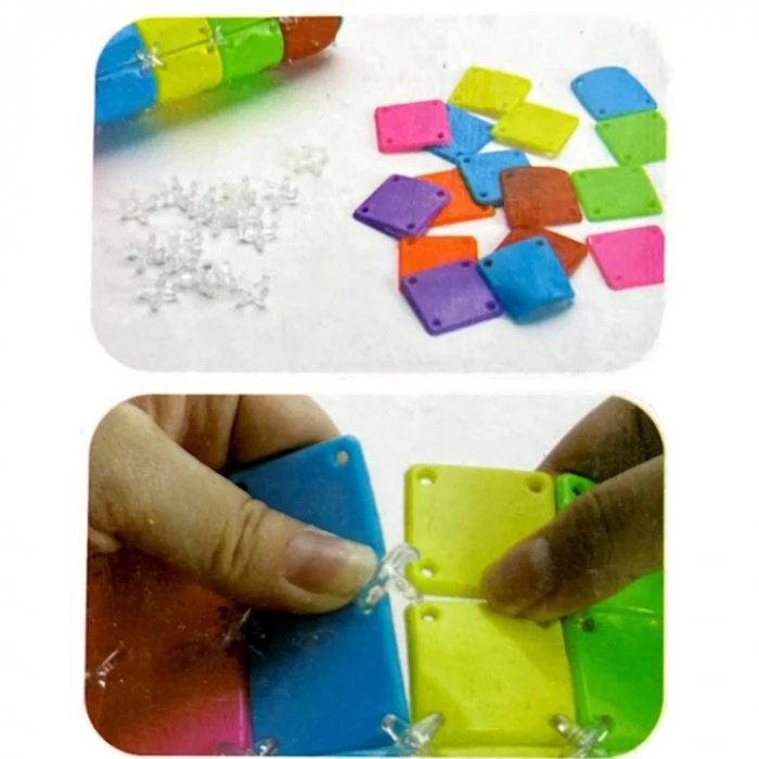 Poseta DIY pentru Fetite, 71 de Piese Multicolore [3]
