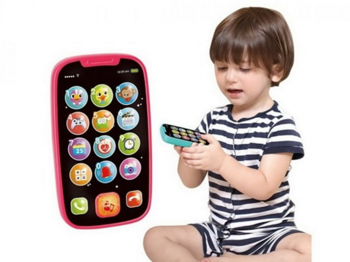 Primul Meu Telefon Smart Roz Cu Muzica Si Lumini [3]