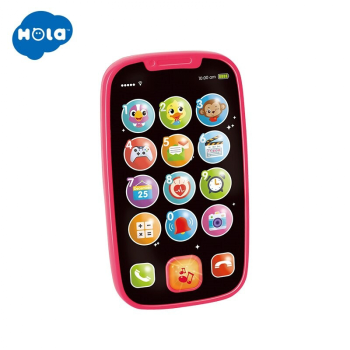 Primul Meu Telefon Smart Roz Cu Muzica Si Lumini [7]