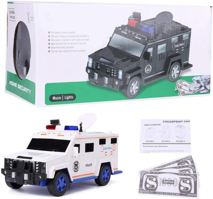 Pusculita electronica,Masina de Politie Cash Truck [2]