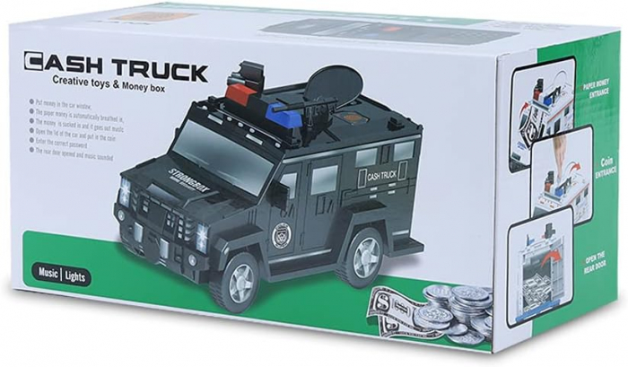 Pusculita electronica,Masina de Politie Cash Truck [1]