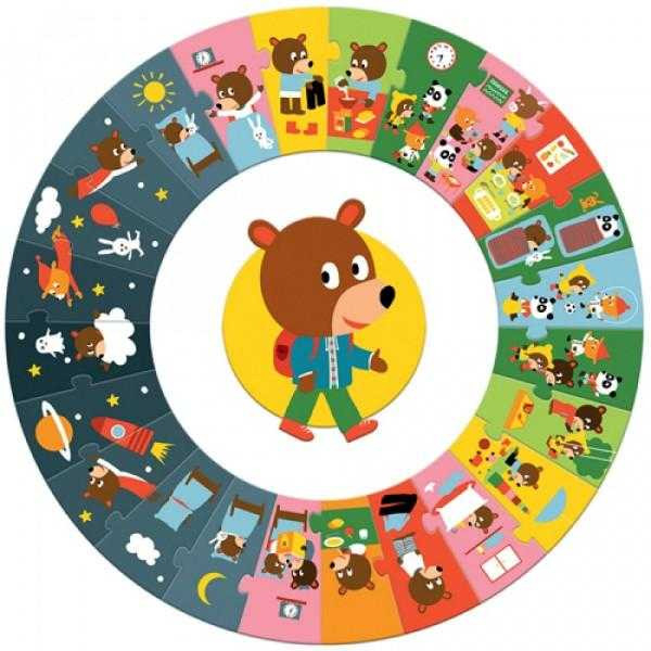Puzzle circular Ziua, Djeco [2]