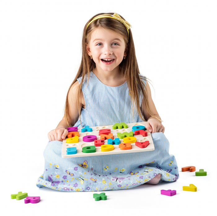 Puzzle din lemn - Alfabet [3]