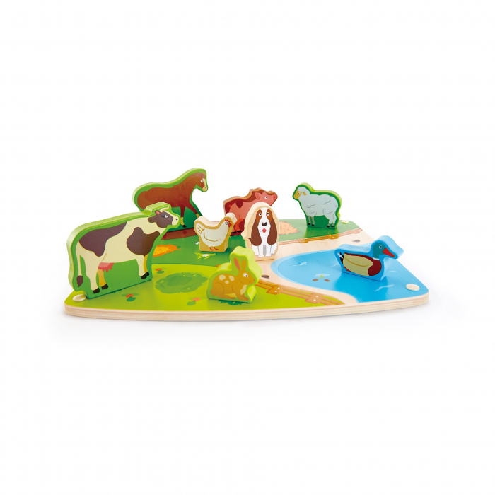 Puzzle din lemn - Animale de la ferma 3D [2]