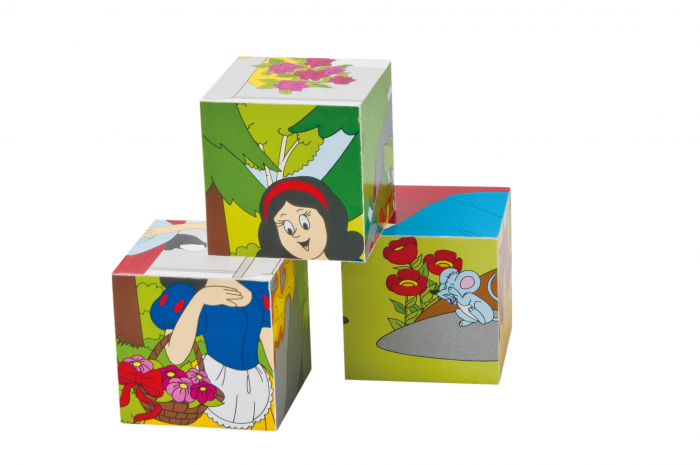 Puzzle din lemn cuburi - Basme 4 x 5 [2]