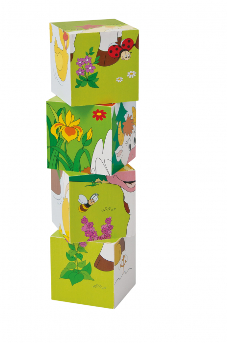 Puzzle din lemn cuburi - Ferma 3 x 4 [3]
