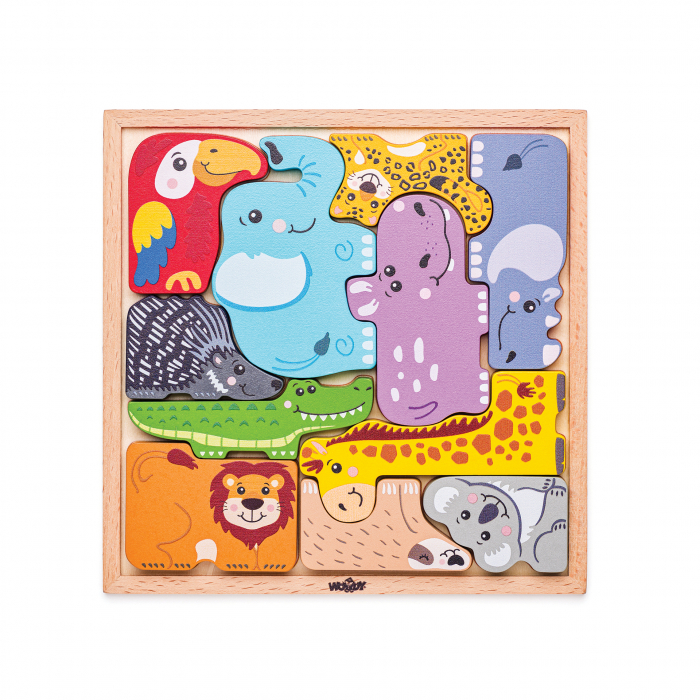 Puzzle din lemn - Forme de animale [1]