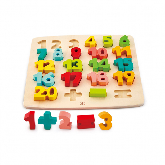 Puzzle din lemn - Matematica, numere dolofane [2]